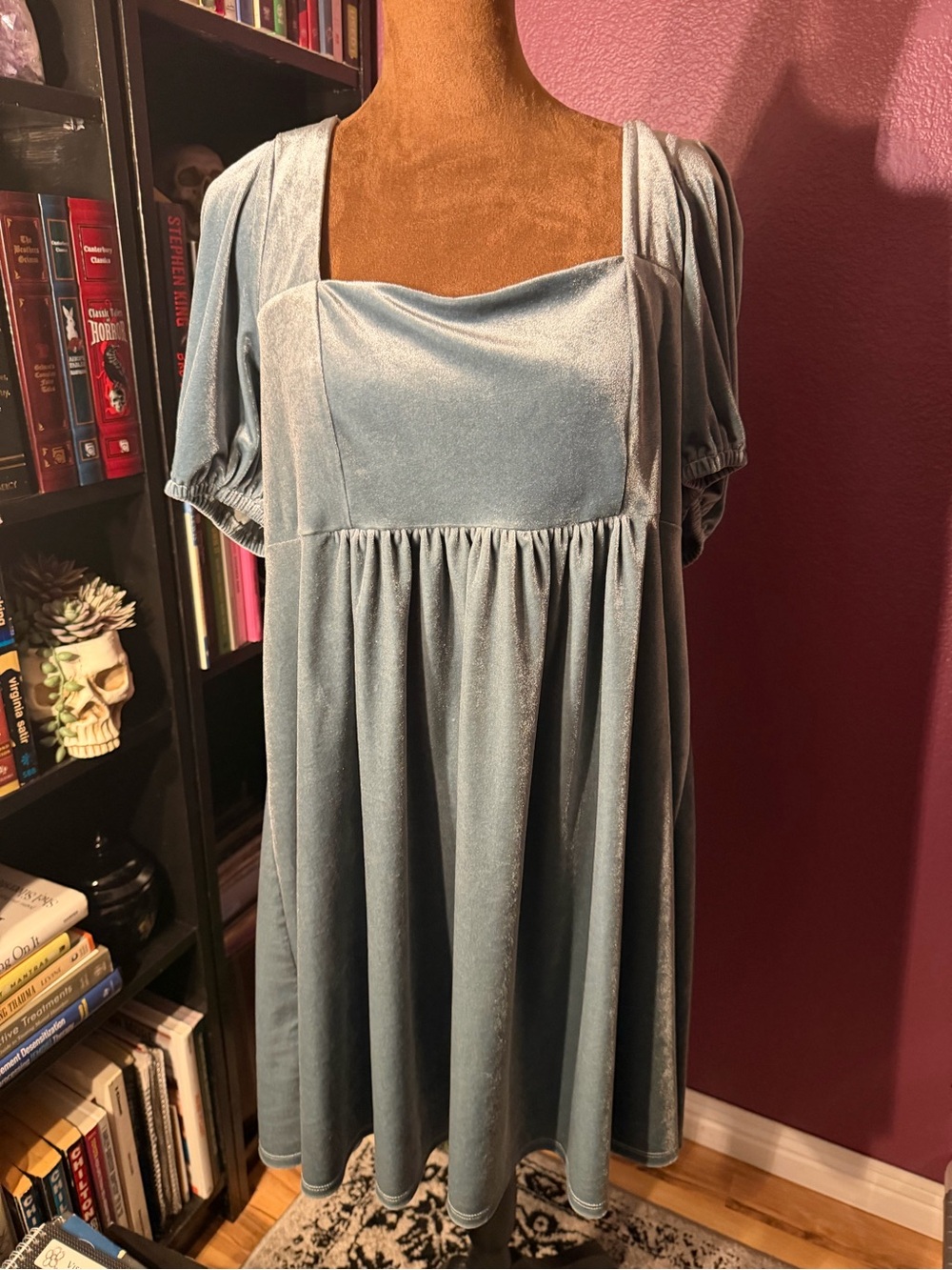Romeo and Juliet Velvet Square-Neck Babydoll top or dress.